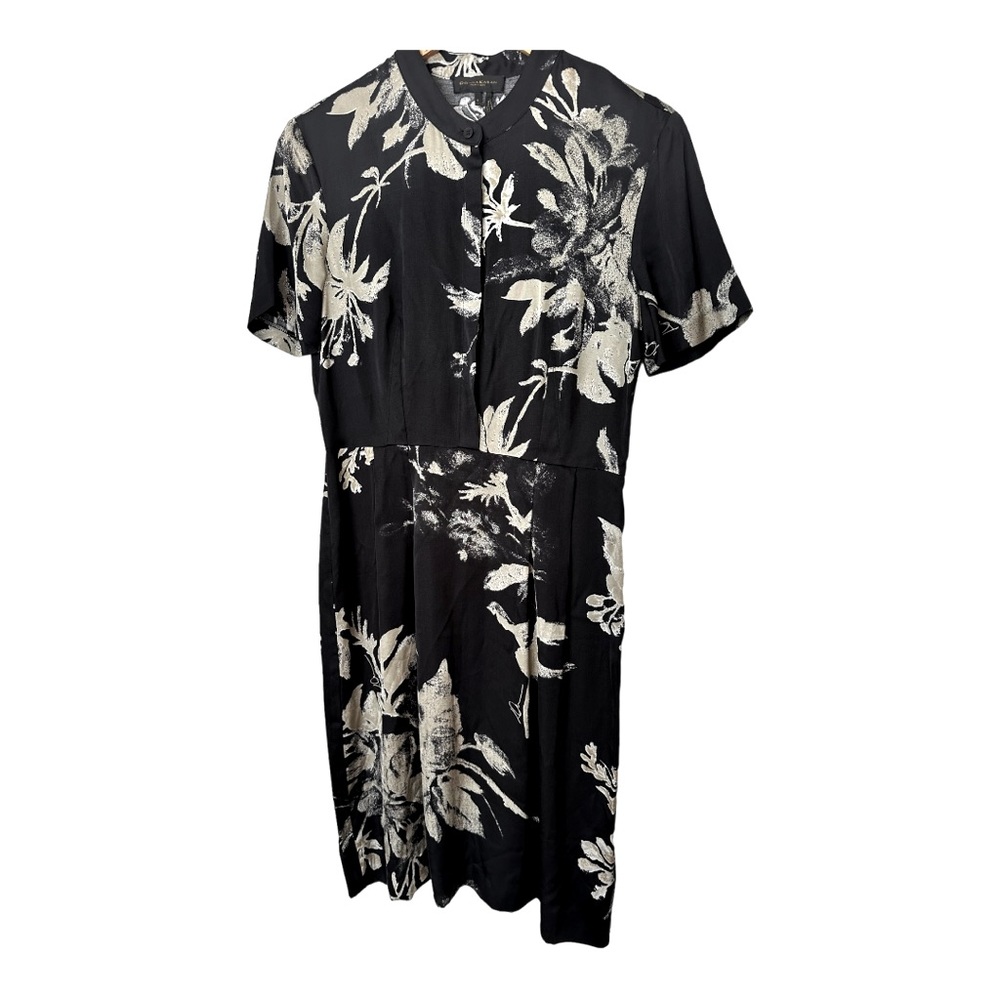 Donna Karan floral print career dress size 4 - Picture 5 of 7